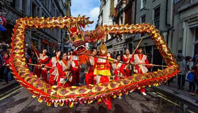 Chinesisches Neujahr in London gefeiert
