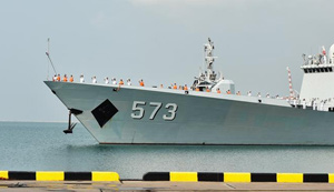 Chinesische Marineschiffe in Thailand angekommen