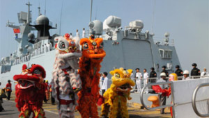 Chinesische Kriegsschiffe in Kambodscha für Freundschaftsbesuch