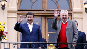 Xi Jinping auf Staatsbesuch in der Tschechischen Republik