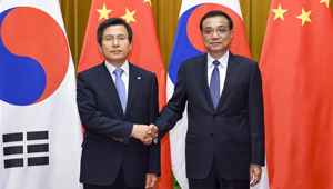Li Keqiang führt Gespräche mit dem südkoreanischen Premierminister in Beijing
