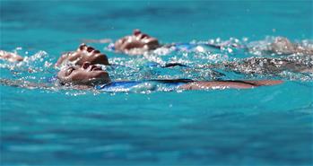 Training der Synchroschwimmen-Teams in Rio