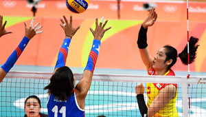 China gewann Puerto Rico mit 3:0 bei Vorrunde des Wettbewerbs vom Frauenvolleyball