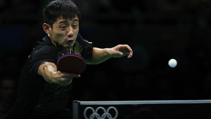 Zhang Jike gewann die Silbermedaille beim Finale des Herreneinzels im Tischtennis
