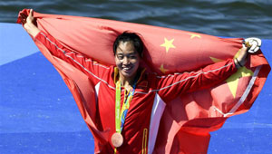 Chinas Duan Jingli gewinnt Bronzemedaille beim Frauen-Einer-Finale