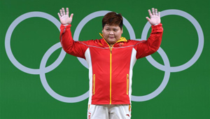 Meng Suping gewann mit 307KG die Goldmedaille