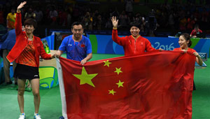 Olympisches Gold für China bei Tischtennis-Gruppenspiel der Frauen