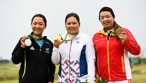 Feng Shanshan gewinnt Bronzemedaille im Golf der Frauen