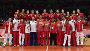 Chinas Frauen-Volleyballmannschaft gewinnt Goldmedaille in Rio