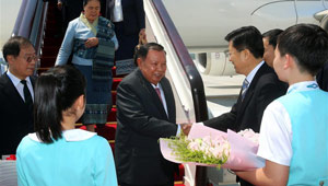 G20: Der laotische Präsident Bounnhang Vorachit trifft in Hangzhou ein