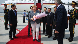 Bundeskanzlerin Merkel trifft in Hangzhou ein