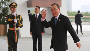 Ausländische Staats- und Regierungschefs treffen beim Tagungsort des G20-Gipfels in Hangzhou ein