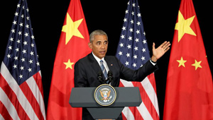 US-Präsident Barack Obama nimmt nach G20-Gipfel an Pressekonferenz teil