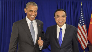 Li Keqiang trifft US-Präsidenten Barack Obama in New York