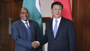 Xi Jinping trifft südafrikanischen Staatspräsidenten Jacob Zuma in Goa