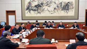 Li Keqiang sitzt Sitzung der führenden Pateigruppe vor