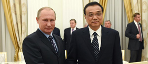 Li Keqiang trifft russischen Präsidenten Wladimir Putin in Moskau