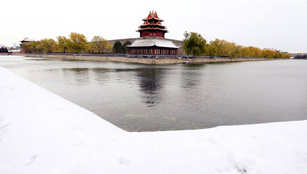 Erster Schneefall in Beijing