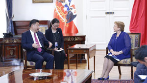 Xi Jinping führt Gespräche mit chilenischer Präsidentin in Santiago