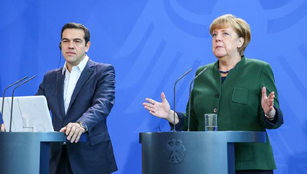 Merkel trifft griechischen Premierminister Alexis Tsipras in Berlin