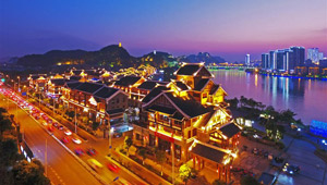 Nachtszene von Liuzhou genießen