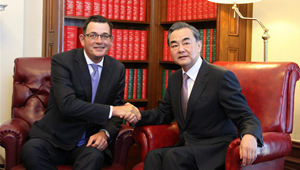 Wang Yi trifft Premierminister des australischen Bundesstaates Victoria in Melbourne