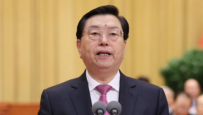 Zhang Dejiang führt Vorsitz über die Abschlusssitzung der fünften Tagung des 12. NVK