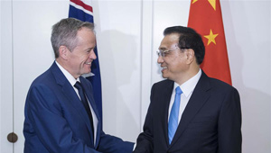 Li Keqiang trifft Vorsitzenden der australischen Labor-Partei Bill Shorten