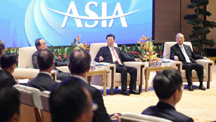 Zhang Gaoli nimmt an Symposium mit Unternehmern auf Boao Forum teil
