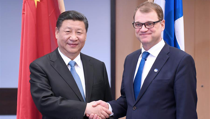 Xi Jinping trifft finnischen Premierminister in Helsinki
