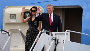 Donald Trump trifft in Palm Beach ein