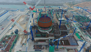 Kuppelinstallation des Kernkraftwerkes Fuqing in Fujian