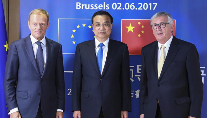 Li Keqiang nimmt am 19. China-EU-Führungsgipfel in Brüssel teil