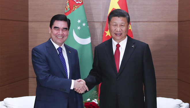 Xi Jinping trifft turkmenischen Präsidenten in Astana