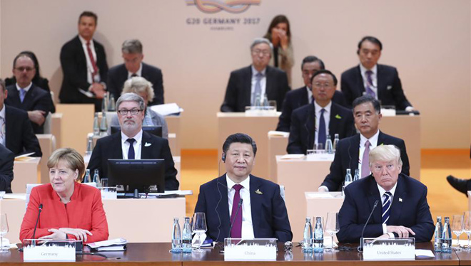 Xi Jinping nimmt am 12. Gipfel der G20 in Hamburg teil