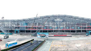 Beijings neuer internationaler Flughafen im Bau