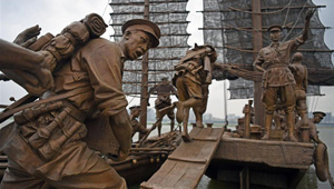 Skulpturen zur Markierung des 90. Jubiläums der VBA in Nanchang