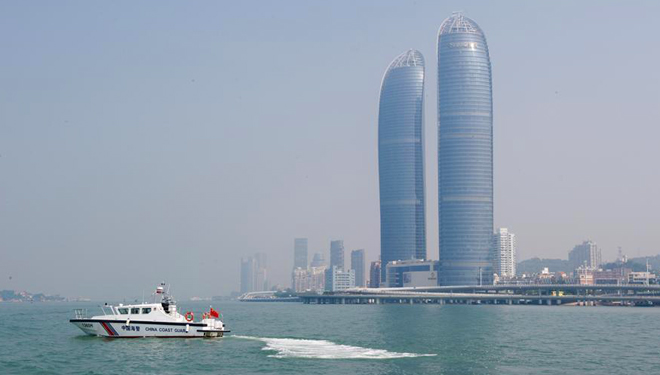 Malerische Skyline von Xiamen
