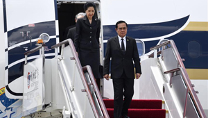 Thailändischer Premierminister Prayut Chan-o-cha trifft in Xiamen ein