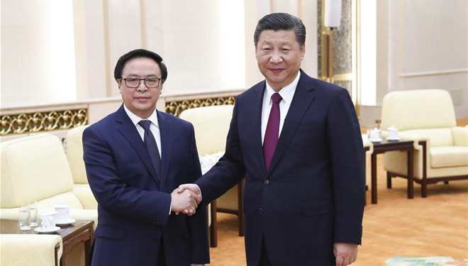 Xi Jinping trifft den Sondergesandten vom Generalsekretär des Zentralkomitees der KPV