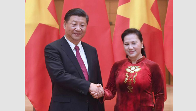 Xi Jinping trifft Vorsitzende der vietnamesischen Nationalversammlung in Hanoi