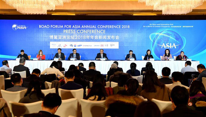 Pressekonferenz zum Boao Forum für Asien in Beijing abgehalten