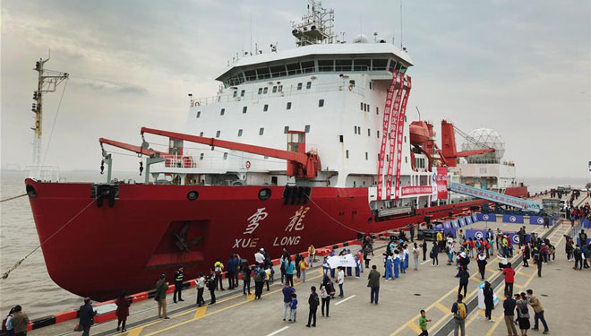 Forschungseisbrecher Xuelong schließt 34. Antarktis-Expedition Chinas ab