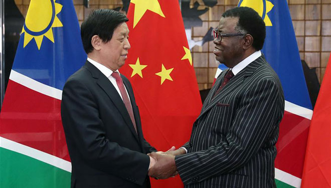 Li Zhanshu stattet Namibia einen offiziellen Freundschaftsbesuch ab