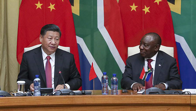 Xi Jinping führt Gespräche mit südafrikanischem Präsidenten