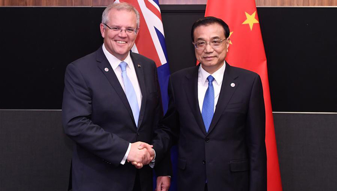 Li Keqiang und australischer Premierminister halten sechstes Jahrestreffen der Regierungschefs beider Länder ab