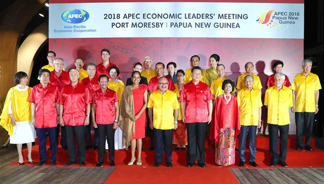 Xi Jinping nimmt am Bankett in Port Moresby teil