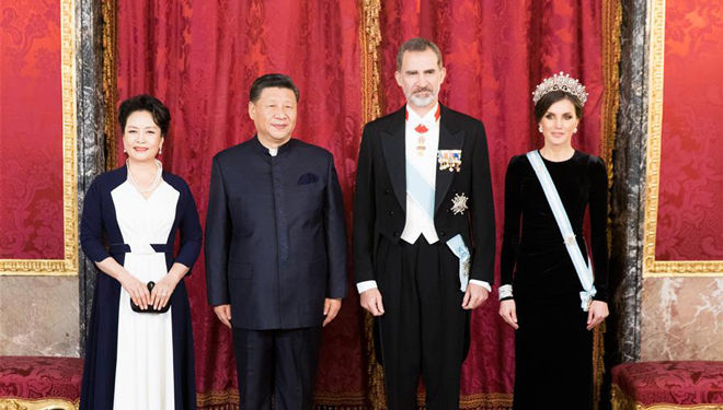 Xi Jinping nimmt an Bankett vom spanischen König teil