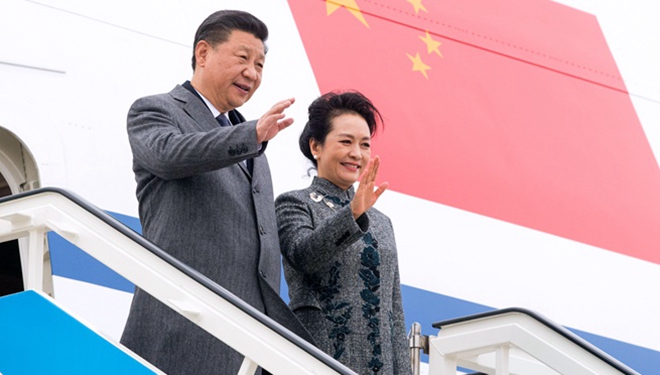 Chinesischer Staatspräsident trifft zu Staatsbesuch in Portugal ein