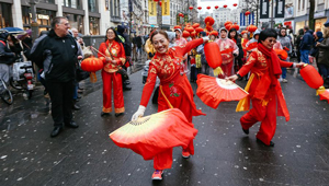 Frühlingsfest-Parade 2019 in Antwerpen veranstaltet